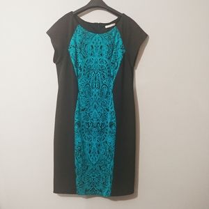 Studio One Black and Teal Dress